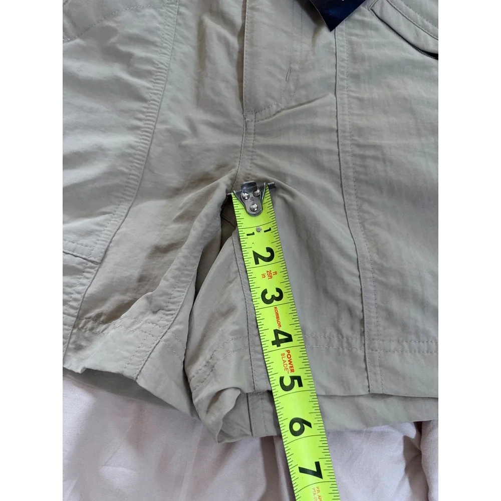 NWT Royal Robbins Womens Supplex Nylon Hiking Shorts Khaki Tan Safari Gorpcore